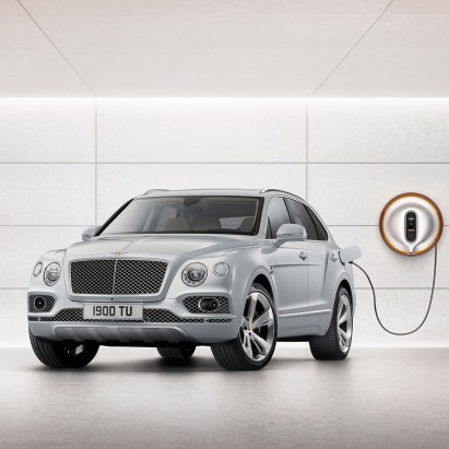 Philippe Starck designs “avant-garde” power dock for Bentley’s first hybrid car