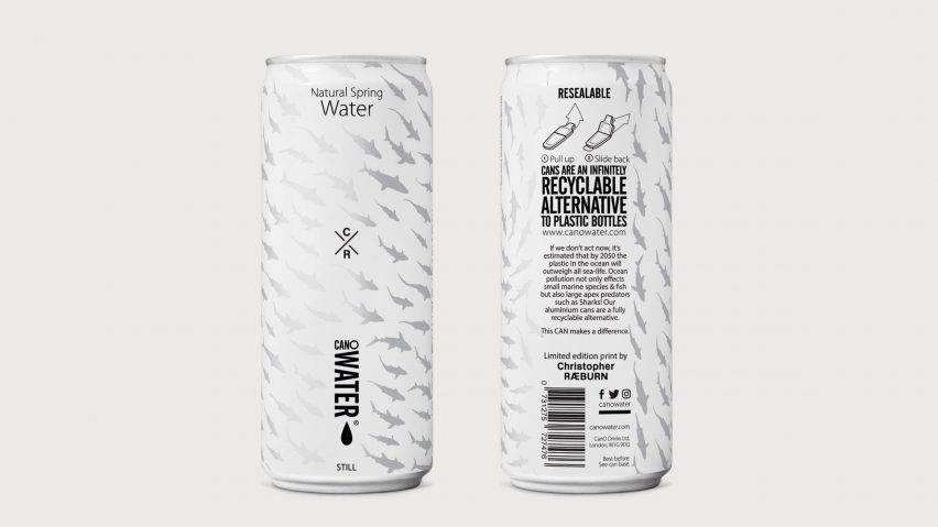 London Zoo swaps plastic water bottles for cans designed by Christopher Raeburn