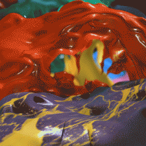 CGI recreation of Damien Hirst painting takes viewers “inside” the artwork