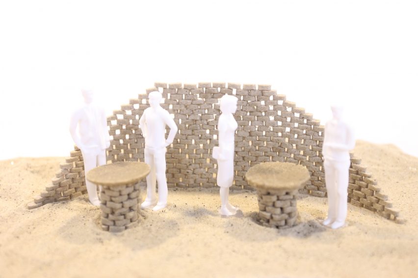 Finite alternative concrete made from desert sand