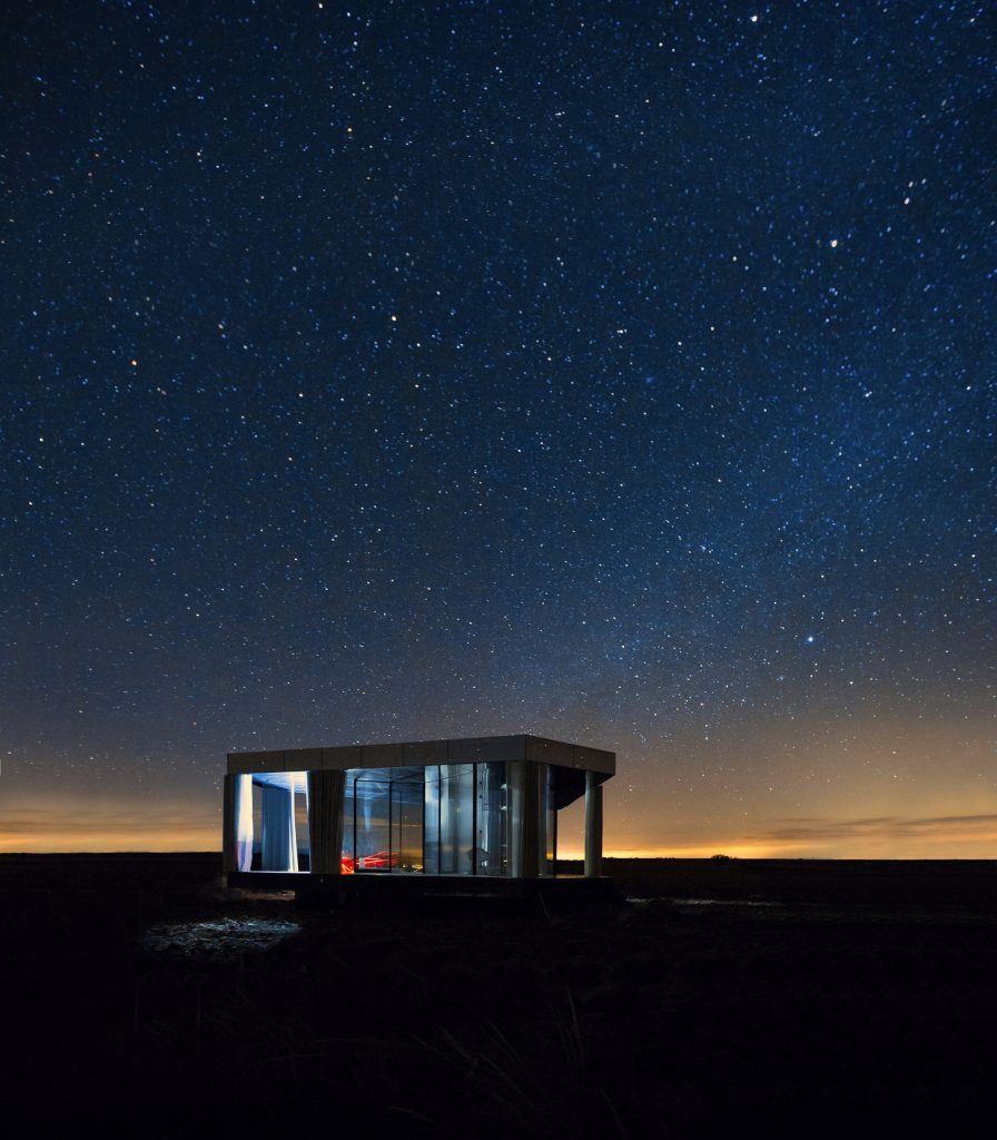 Glass Pavilion by OFIS Arhitekti provides a platform for star gazing in a Spanish desert