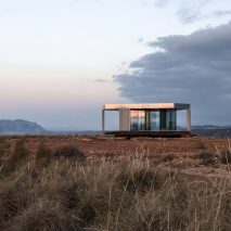 Glass Pavilion by OFIS Arhitekti provides a platform for star gazing in a Spanish desert