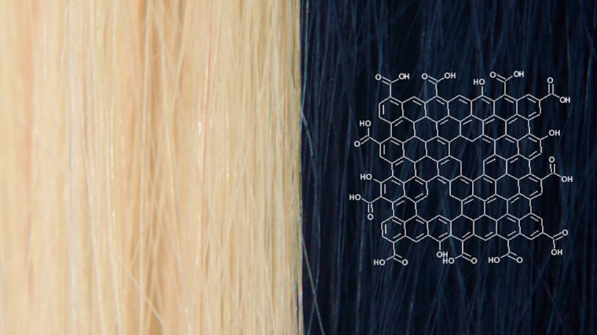 Graphene-based dye colours hair without causing damage