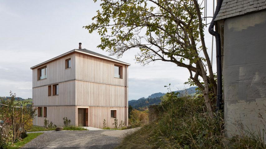 House at the Schopfacker by Bernardo Bader