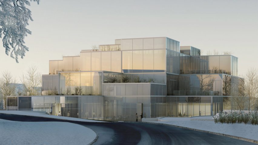 Sou Fujimoto unveils designs for Swiss university centre made of stacked cubes