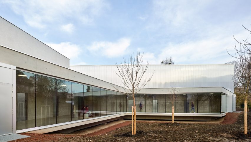 Human Rights sports centre in Strasbourg by Dominique Coulon & Associés