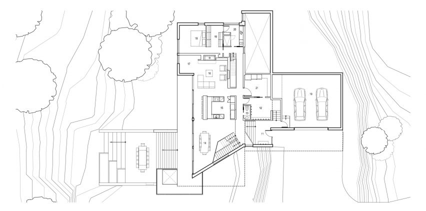 L'Accostee House by Bourgeois Lechasseur architects