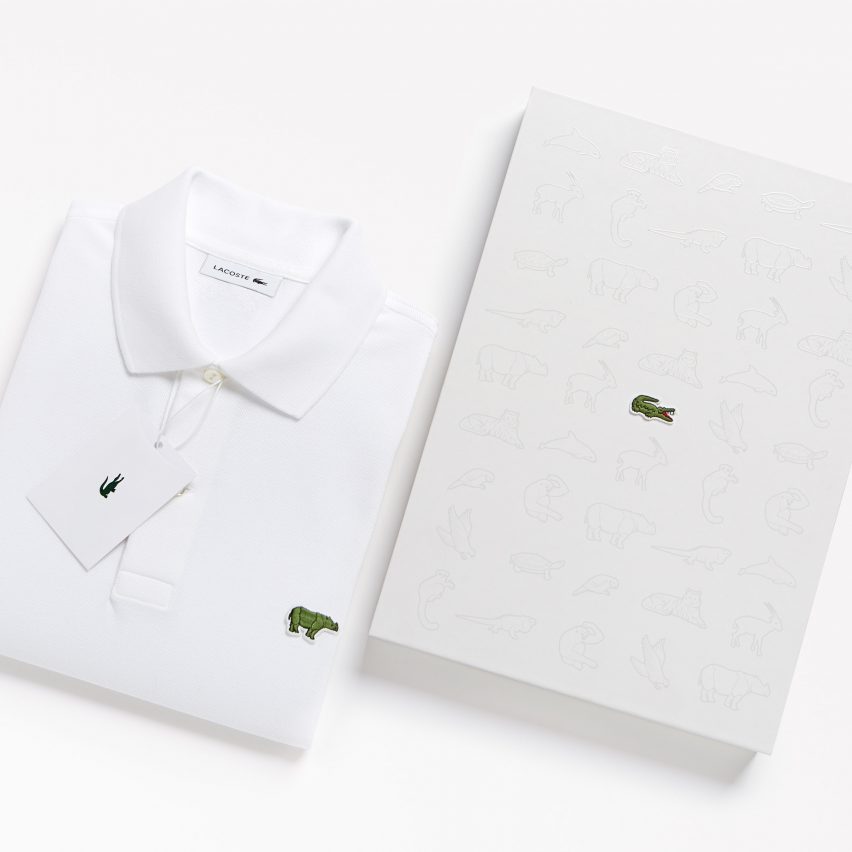 Lacoste's crocodile logo is replaced by endangered species for limited edition polo shirts