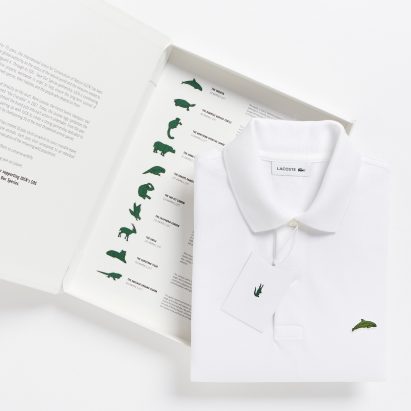 Lacoste's crocodile logo is replaced by endangered species for limited edition polo shirts