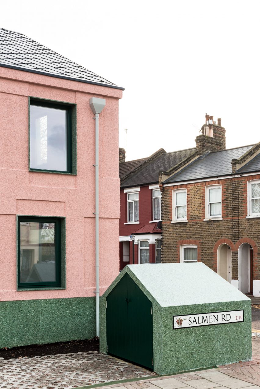 Pink-and-green house by Office S&M is an antidote to London's bland rental market
