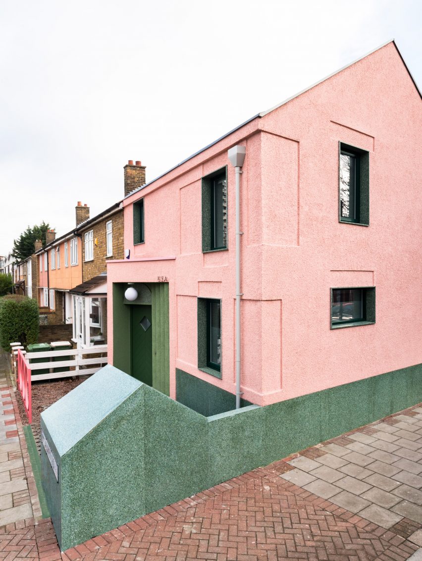 Pink-and-green house by Office S&M is an antidote to London's bland rental market