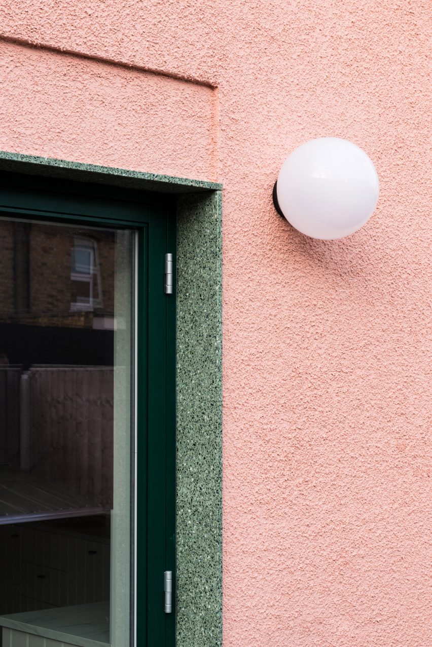 Pink-and-green house by Office S&M is an antidote to London's bland rental market