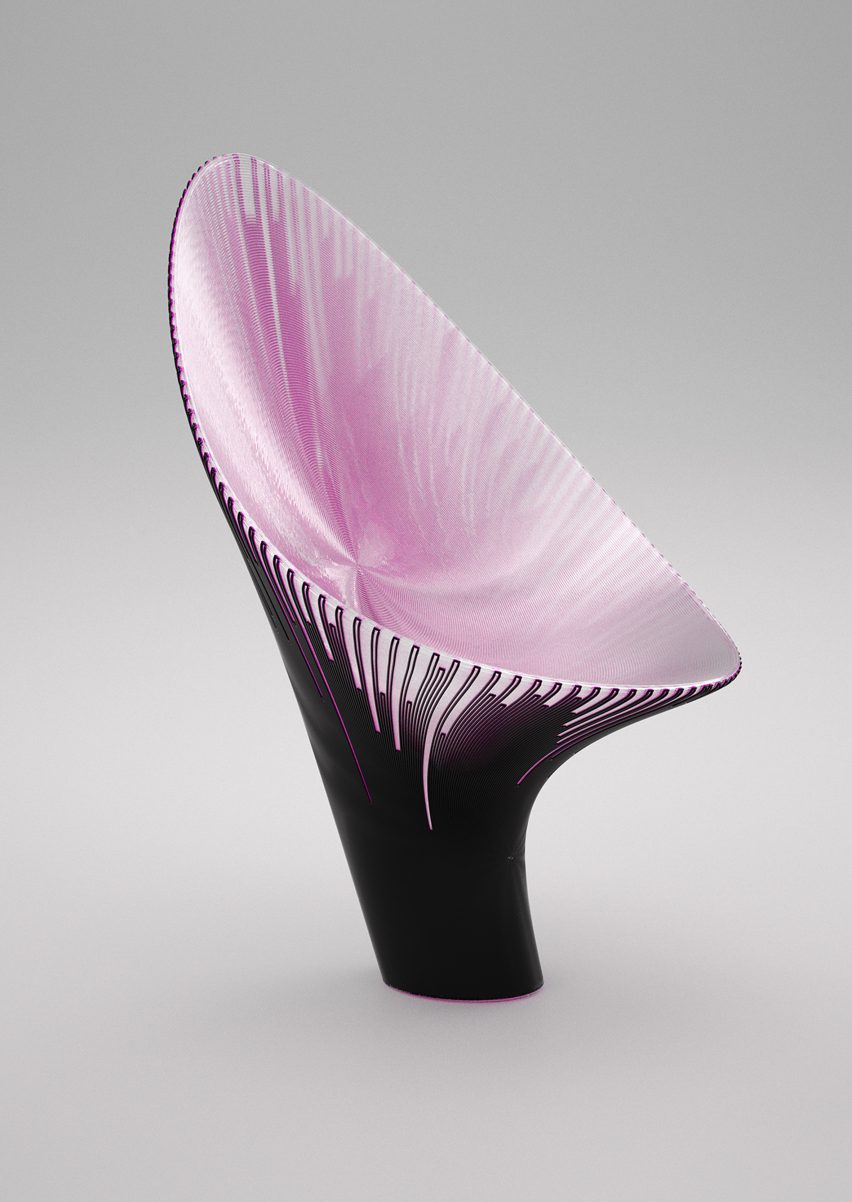 Nagami's first collection features 3D-printed chairs by Zaha Hadid Architects