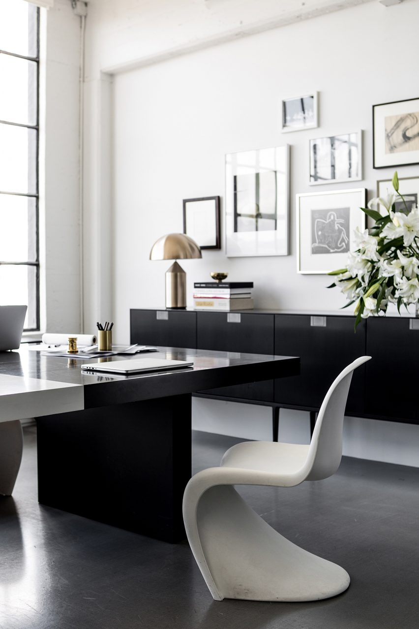 Self-designed office by Nicole Hollis studio