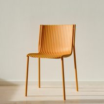 Ilseop Yoon creates pleated chairs from sheets of aluminium
