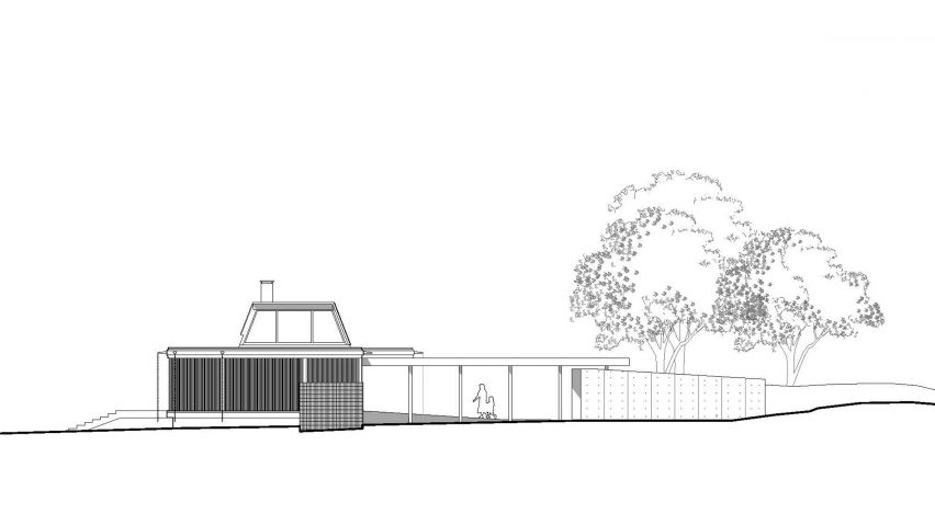 North elevation plan