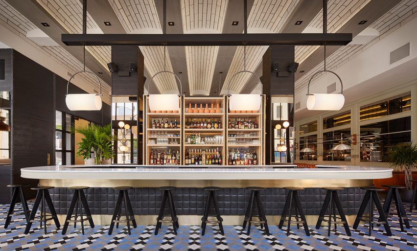 The Proxi restaurant occupies former printing house in Chicago