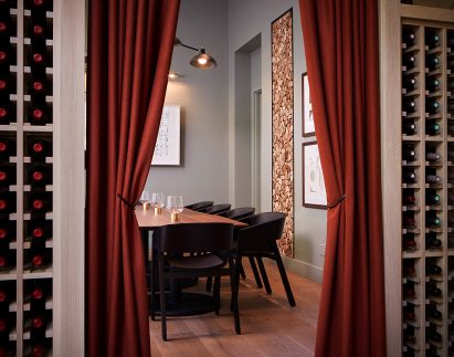 The Proxi restaurant occupies former printing house in Chicago