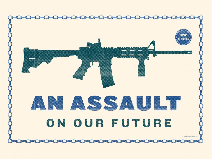 Shepard Fairey's An Assault On Our Future poster