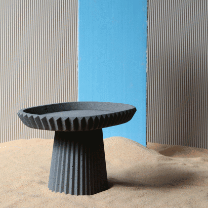 Gian Paolo Venier creates concrete tableware based on ancient Iranian architecture