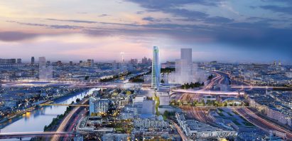 Charenton-Bercy District Masterplan and Tower in Eastern Paris