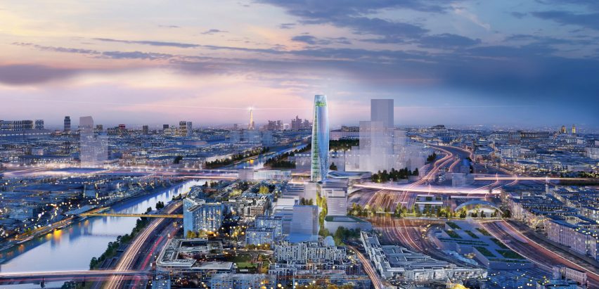 Charenton-Bercy District Masterplan and Tower in Eastern Paris