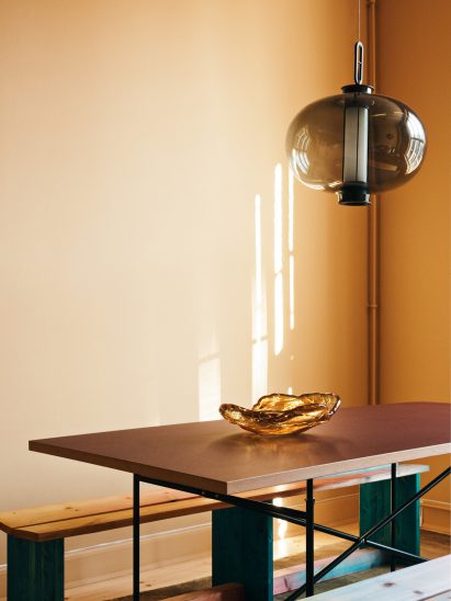 Gold Reform kitchen in Stine Goya Copenhagen offices