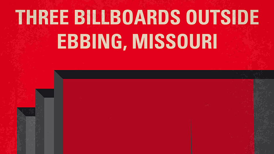 Three Billboards Outside Ebbing, Missouri minimal move poster