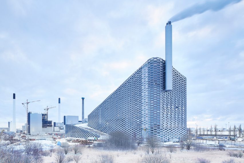 SLA have unveiled plans for a ski slope atop BIG's Amager Bakke Waste-To-Energy Plant