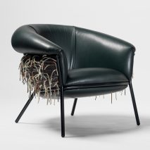 Stephen Burks has collaborated with Bolon to create new materials for his Grasso furniture collection for BD Barcelona Design