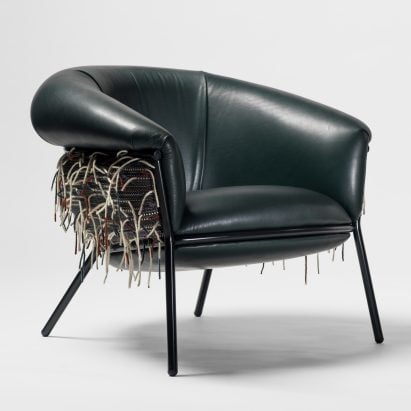 Stephen Burks has collaborated with Bolon to create new materials for his Grasso furniture collection for BD Barcelona Design