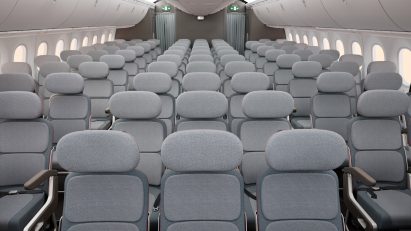 PearsonLloyd economy class airplane seating concept