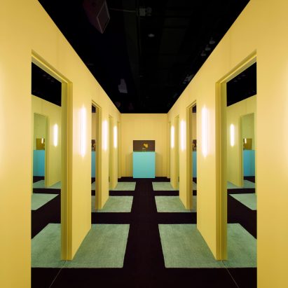 Bold patterns, mirrors and secret doors trick visitors to maze installation in New York