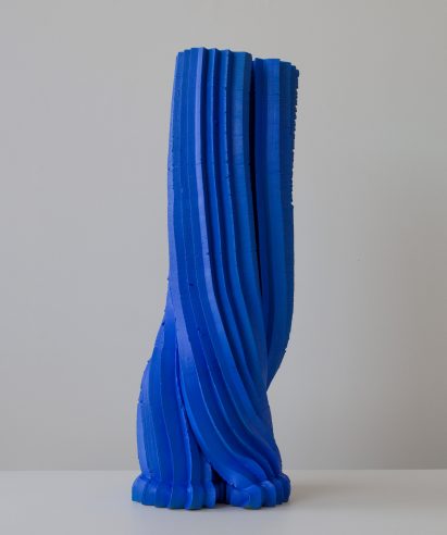 Alton Alvarez adopts Yves Klein's signature blue for extruded vases