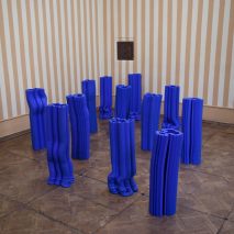 Anton Alvarez adopts Yves Klein’s signature blue for extruded vases