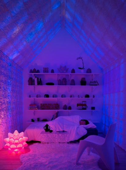 Cabin of 3D printed curiosities by Emerging Objects