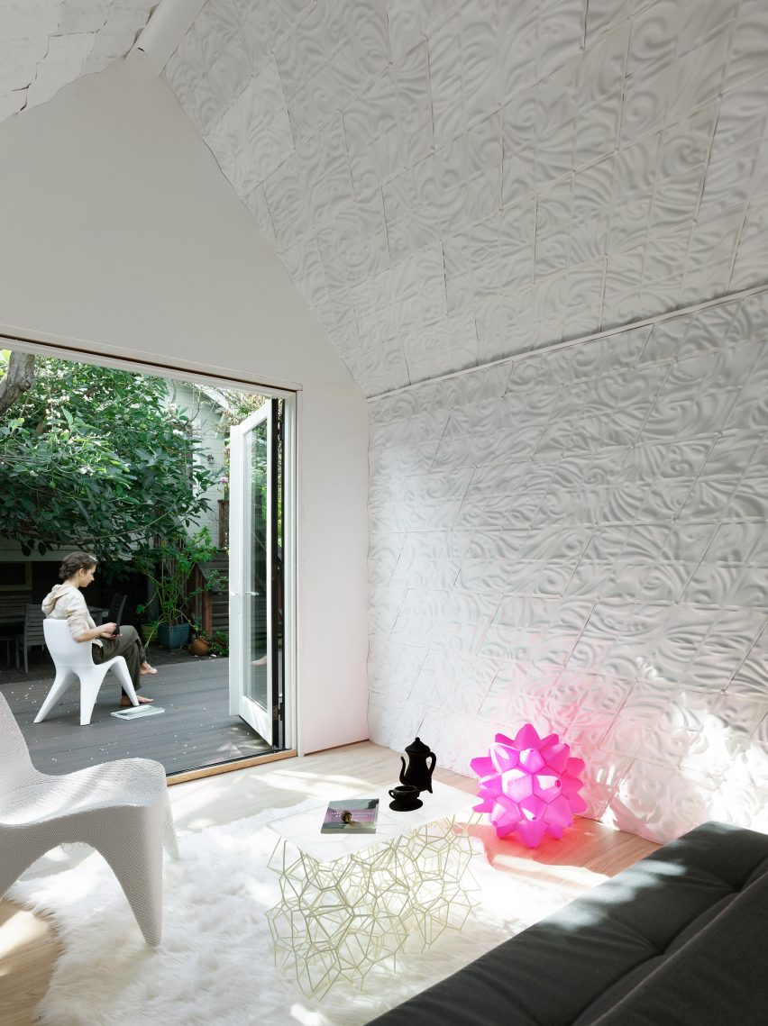 Cabin of 3D printed curiosities by Emerging Objects
