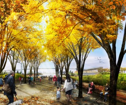 Detroit West Riverfront Park by MVVA and David Adjaye