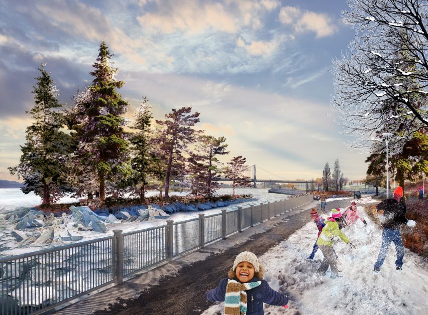 Detroit West Riverfront Park by MVVA and David Adjaye