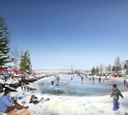 Detroit West Riverfront Park by MVVA and David Adjaye