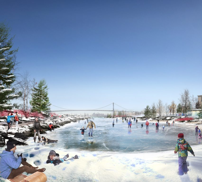 Detroit West Riverfront Park by MVVA and David Adjaye