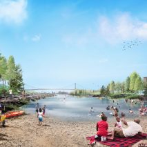 Detroit West Riverfront Park by MVVA and David Adjaye
