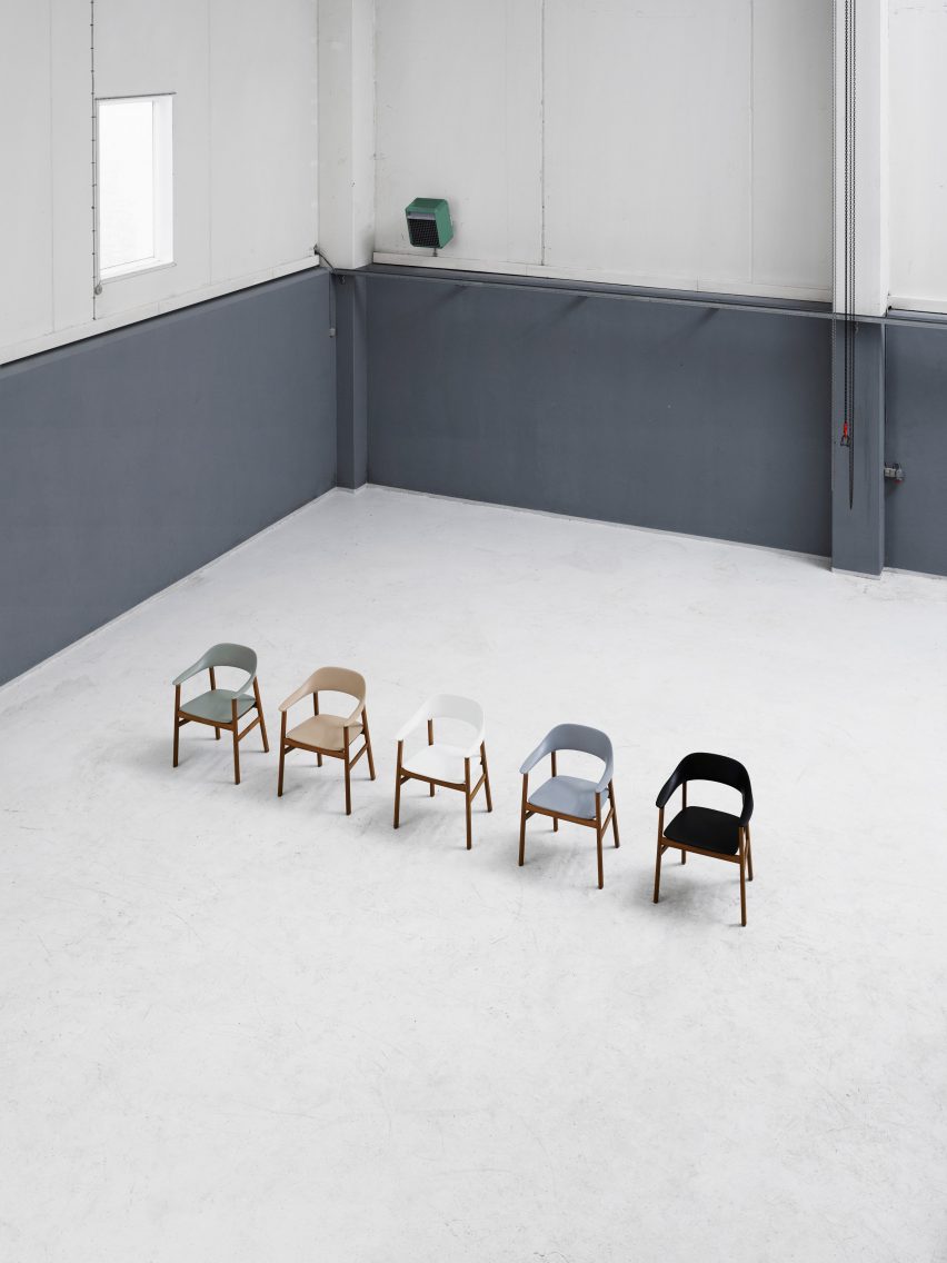 Simon Legald's Herit chair for Normann Copenhagen is "draped in nostalgia"