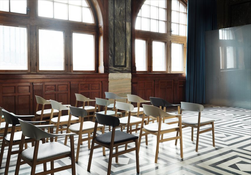 Simon Legald's Herit chair for Normann Copenhagen is "draped in nostalgia"