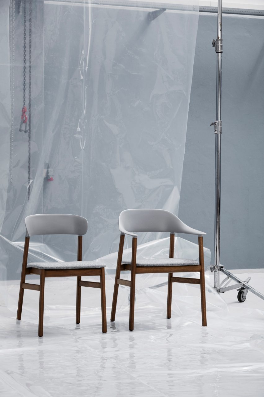 Simon Legald's Herit chair for Normann Copenhagen is "draped in nostalgia"