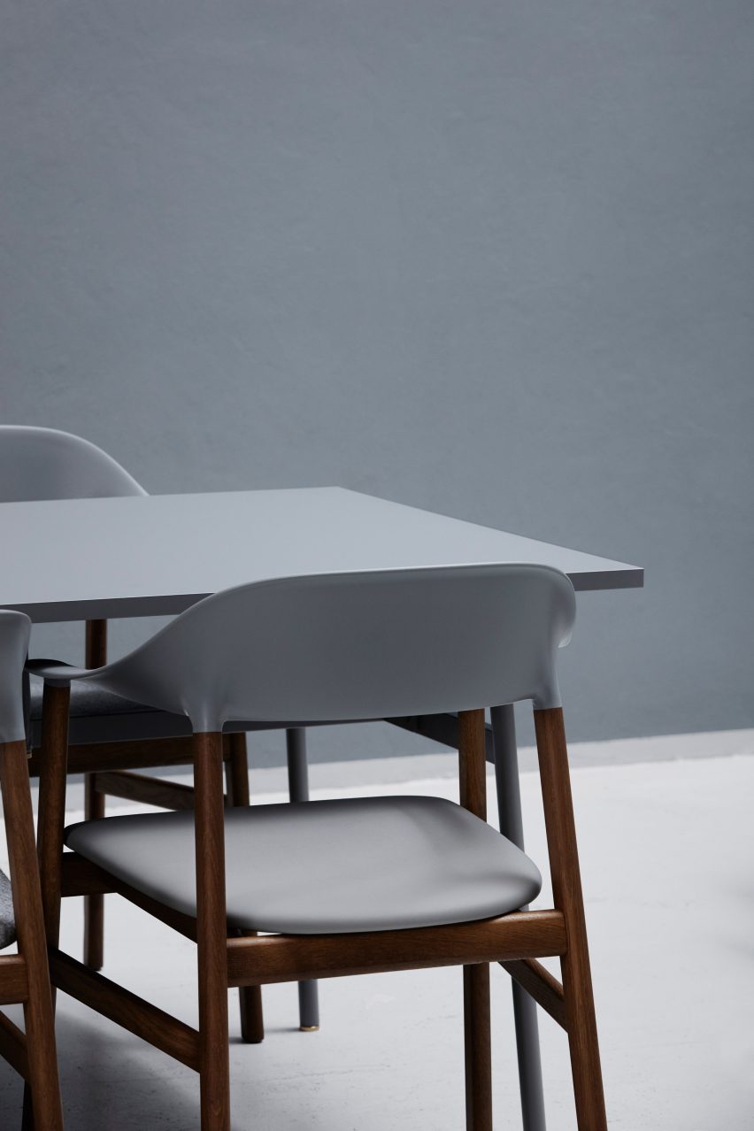 Simon Legald's Herit chair for Normann Copenhagen is "draped in nostalgia"