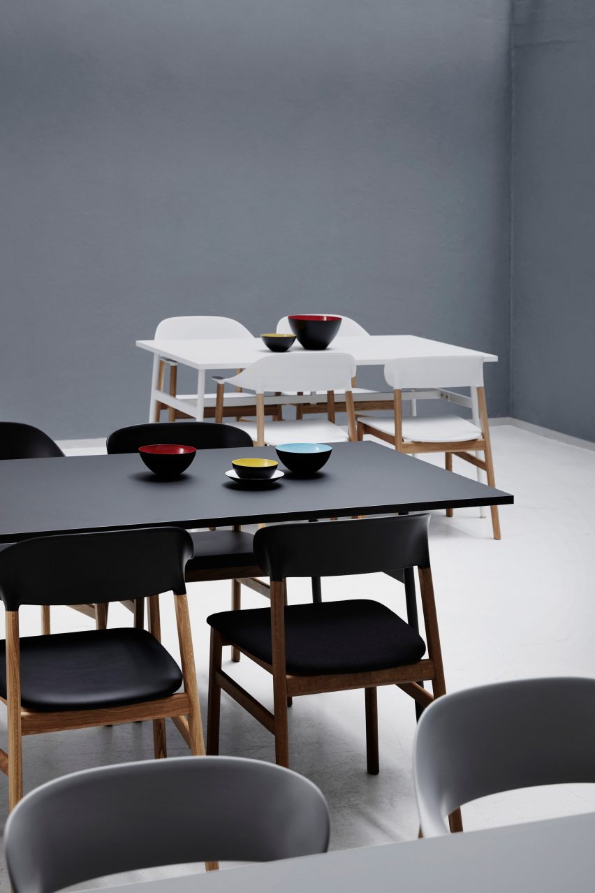 Simon Legald's Herit chair for Normann Copenhagen is "draped in nostalgia"