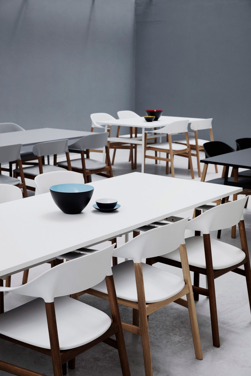 Simon Legald's Herit chair for Normann Copenhagen is "draped in nostalgia"