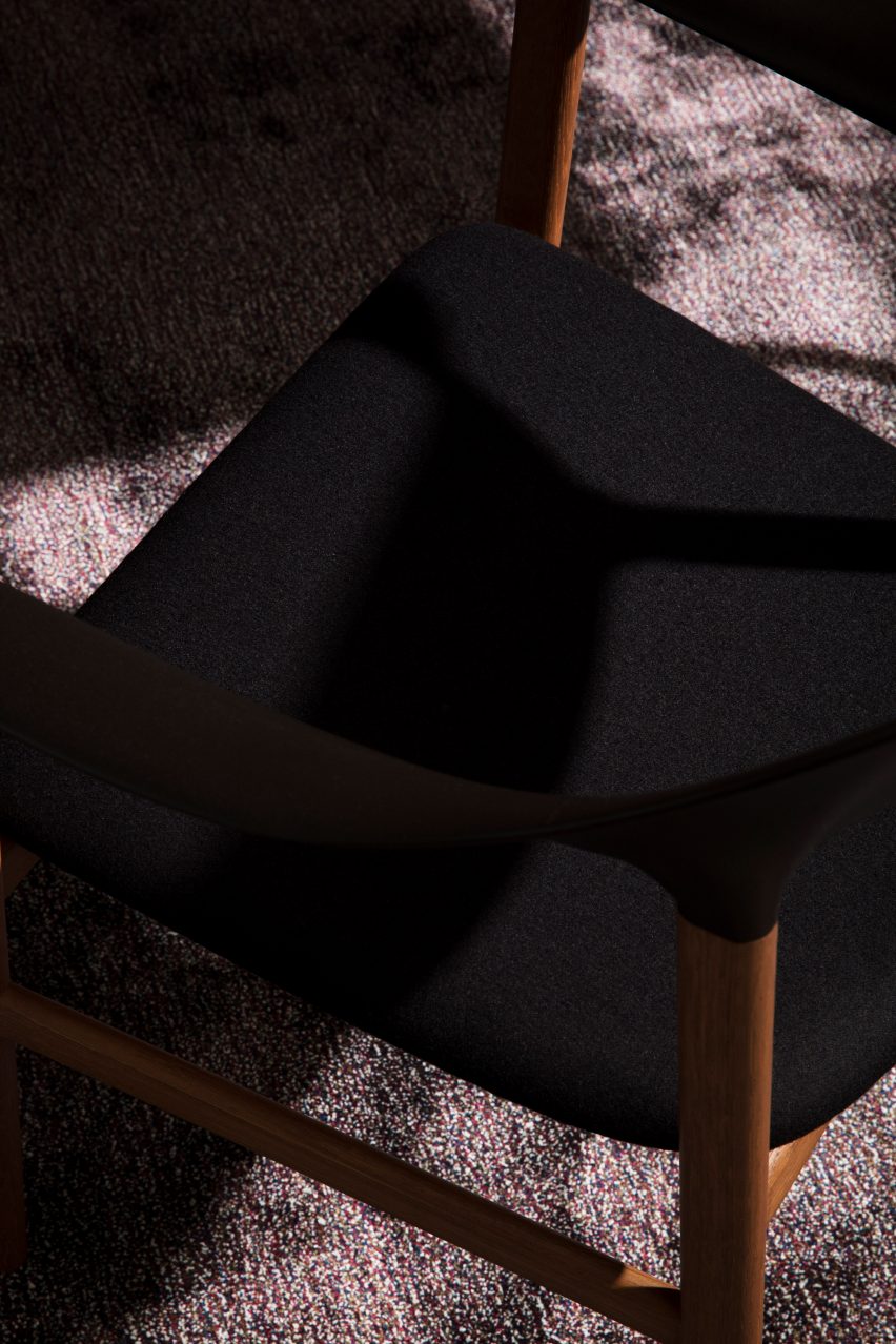 Simon Legald's Herit chair for Normann Copenhagen is "draped in nostalgia"