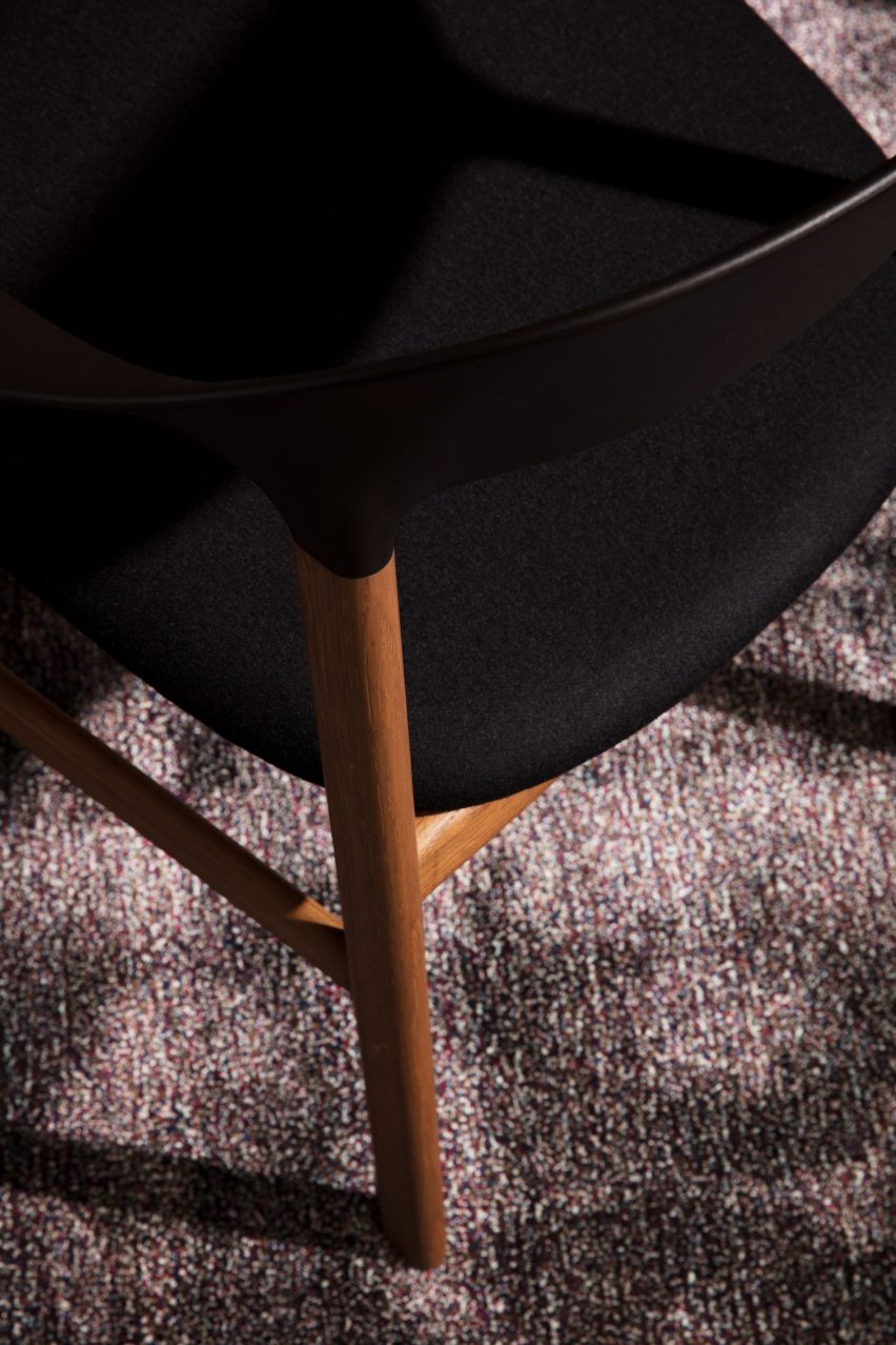 Simon Legald's Herit chair for Normann Copenhagen is "draped in nostalgia"